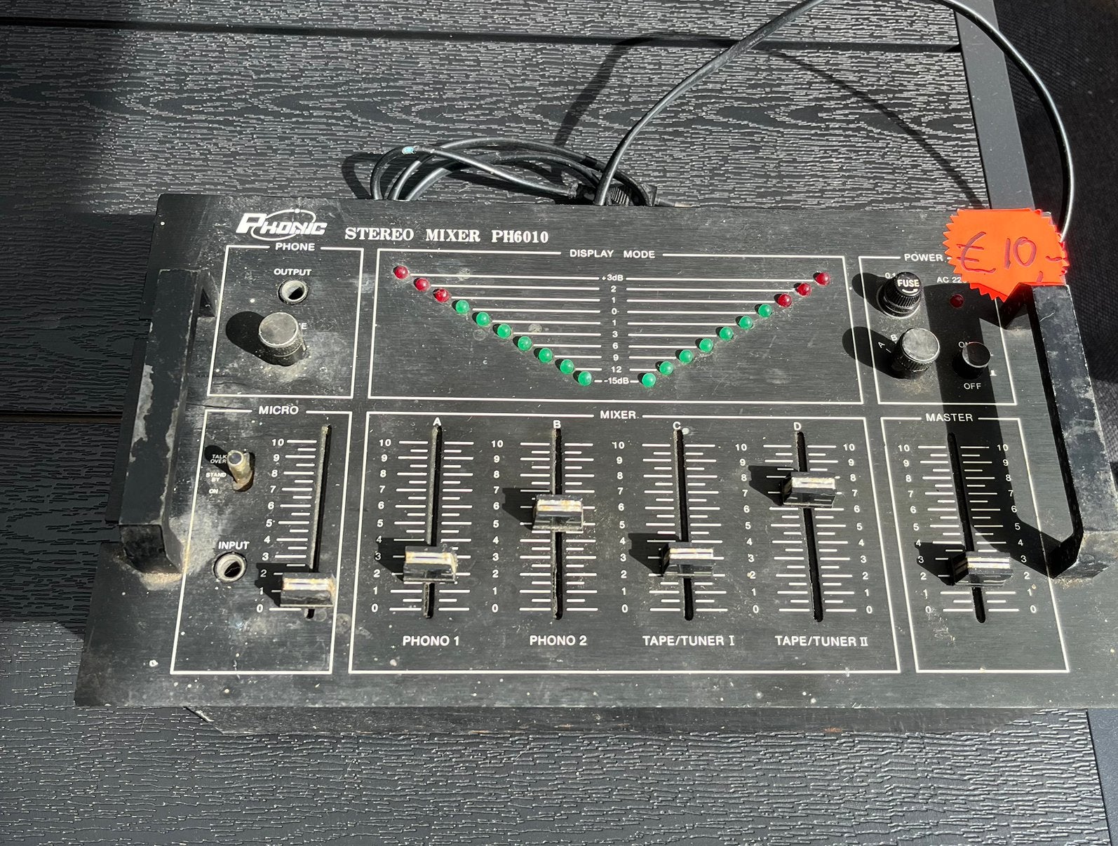 PHONIC stereo mixer PH6010, Gebruikt, L, L, L