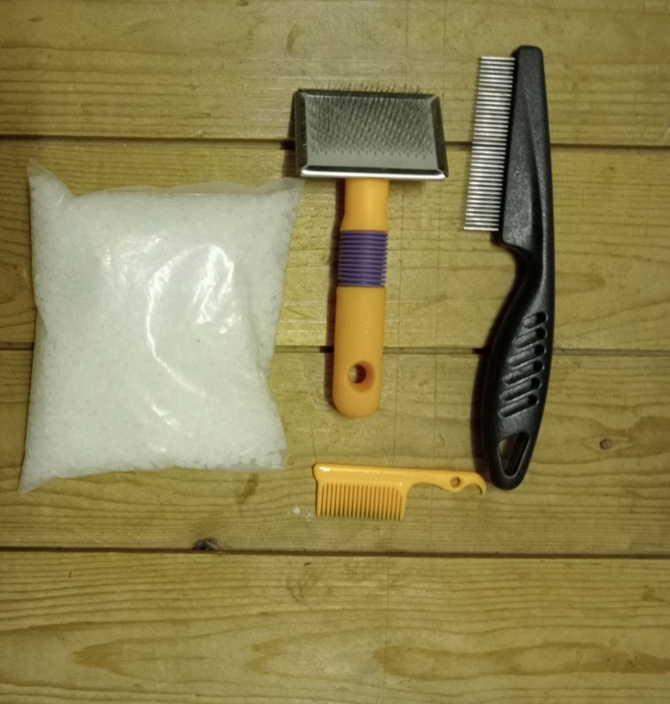 Petsplace kammen, medische plastic kattenbakkorrels, Ophalen of Verzenden, Zo goed als nieuw