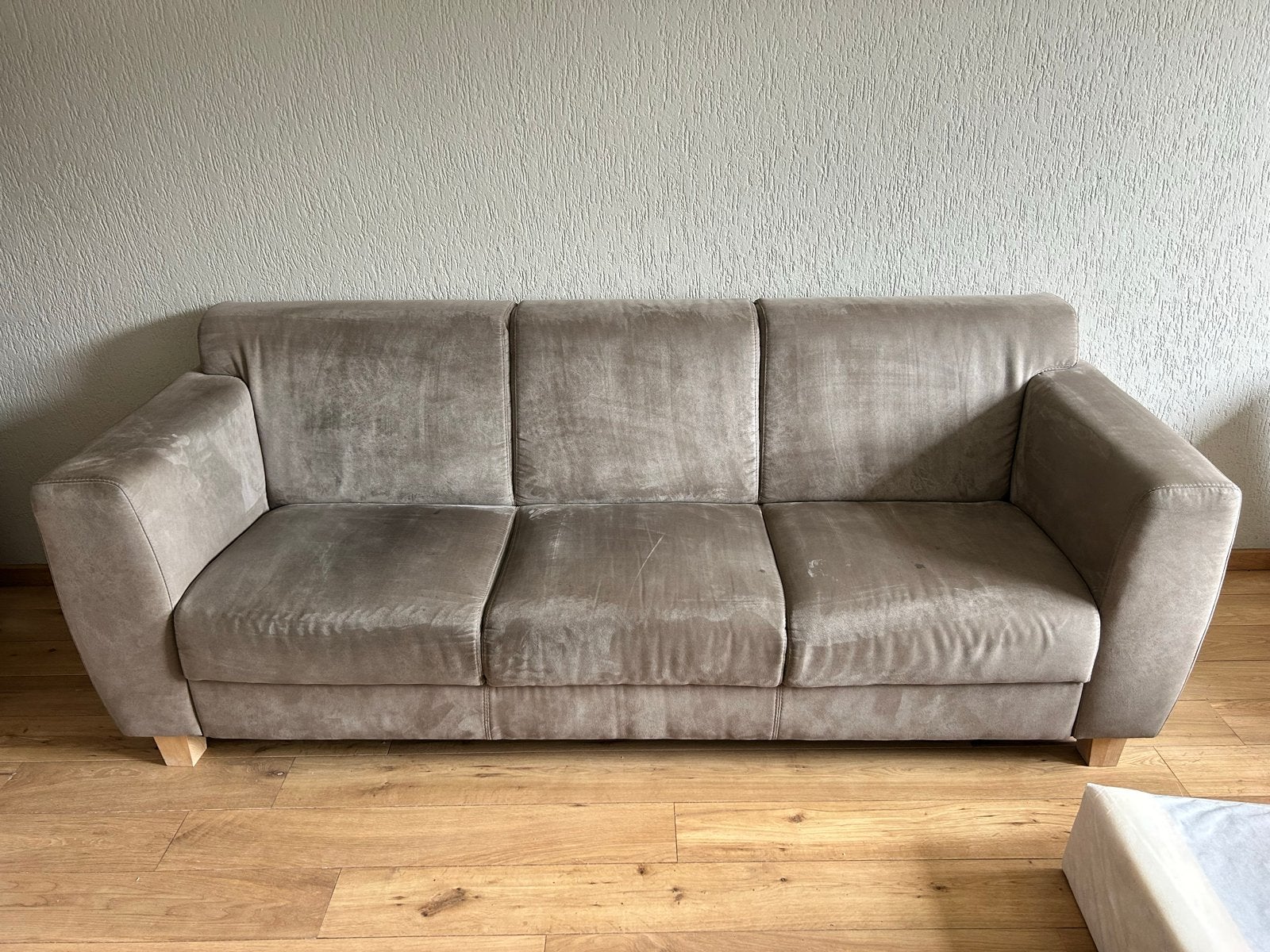 Comfortabele 2- en 3-zitsbanken set - Gebruikt, Huis en Inrichting, Banken | Bankstellen, Ophalen, Gebruikt, 75 tot 100 cm, Rechte bank