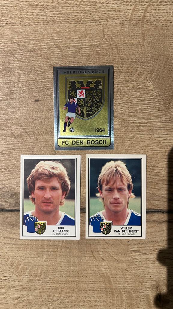 Panini Voetbal 85 plaatjes FC Den Bosch 3x, Hobby en Vrije tijd, Stickers en Plaatjes, Zo goed als nieuw, Meerdere plaatjes, Verzenden