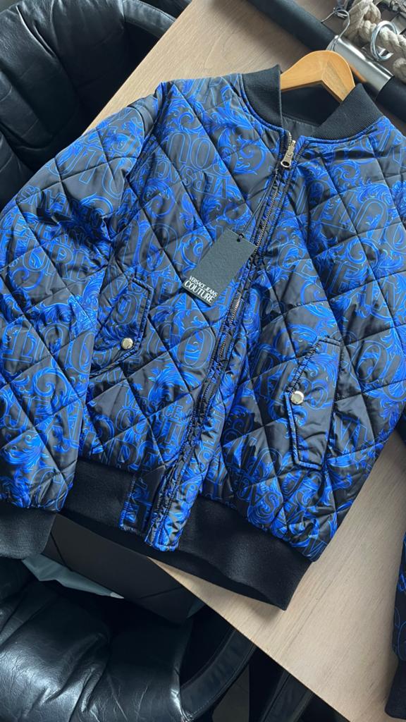 Versace Jeans Couture Reversible Bomberjack Maat L/XL, Kleding | Heren, Jassen | Zomer, Nieuw, Maat 52/54 (L), Blauw, Ophalen of Verzenden