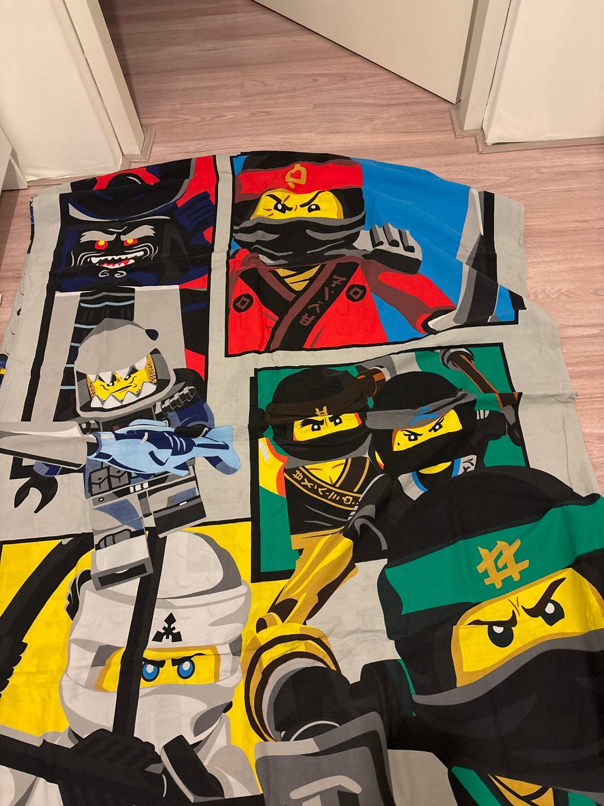 Lego Ninjago dekbedovertrek 1 persoons (2 kanten), Ophalen, Gebruikt