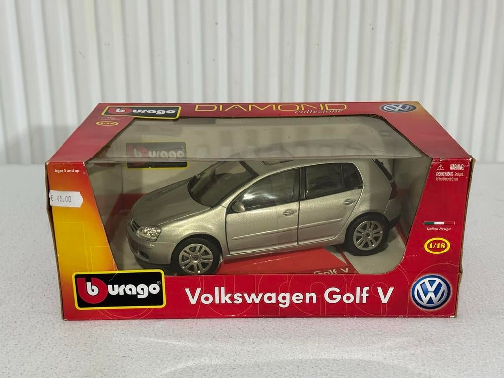 1:18 Volkswagen Golf 5 Bburago, Ophalen of Verzenden, Nieuw, Auto, Bburago