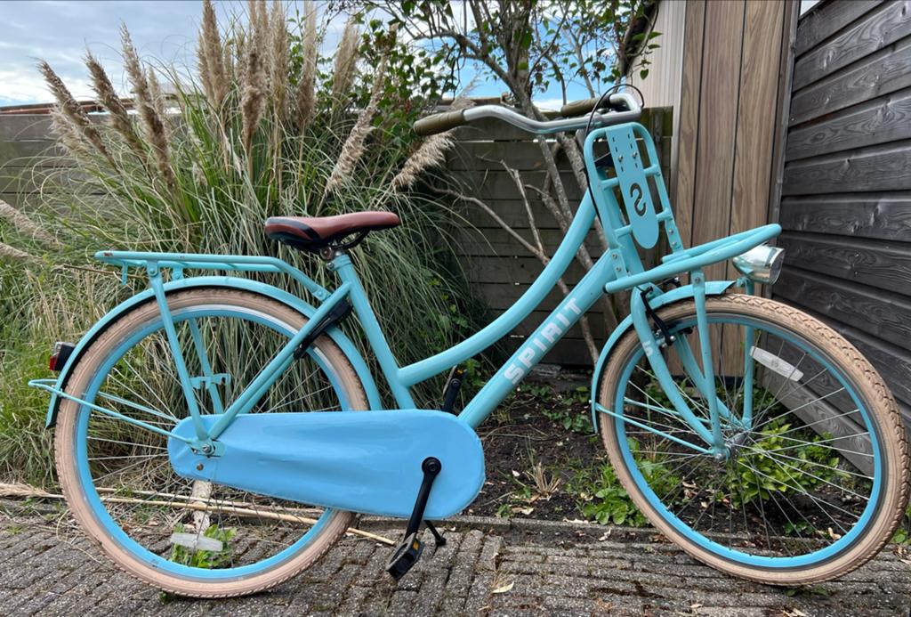 Spirit transportfiets dames - lichtblauw, Terugtraprem, 50 tot 53 cm, Ophalen, Overige merken