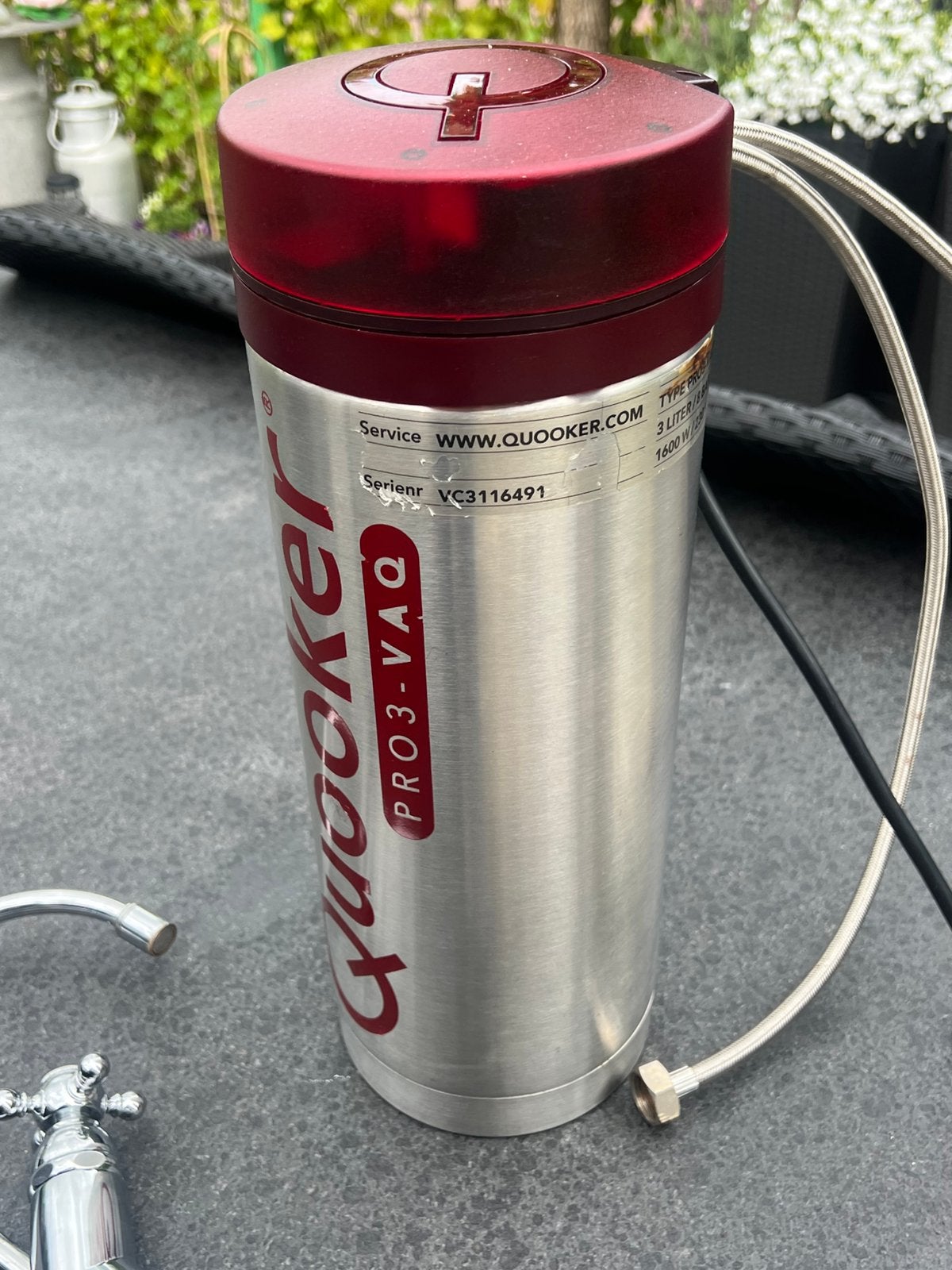 Quooker PRO3-VAQ met kokend water kraan, Minder dan 20 liter, Boiler, Ophalen of Verzenden, 6 t/m 10 jaar oud