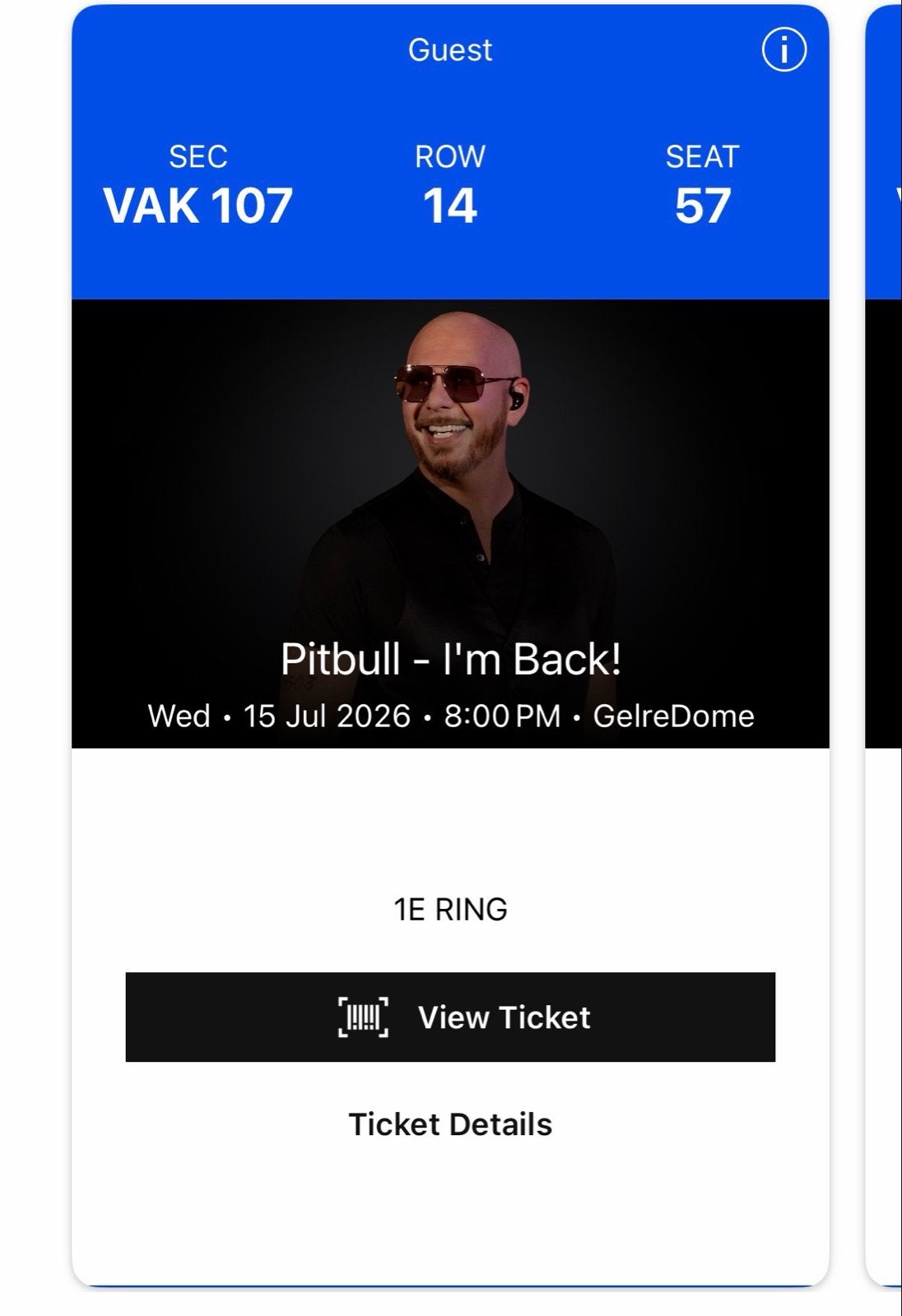 Pitbull kaartjes 15 juli, Tickets en Kaartjes, Eén persoon, Juli