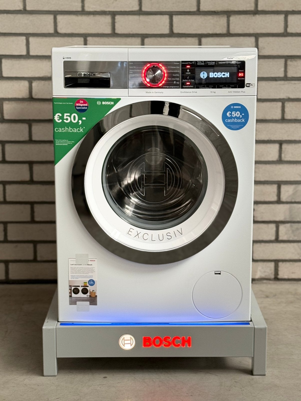 Bosch Serie 8 Homeprofessional Wasmachine 10KG IDOS WIFI 🛜, Witgoed en Apparatuur, 10 kg of meer, Refurbished, Ophalen of Verzenden