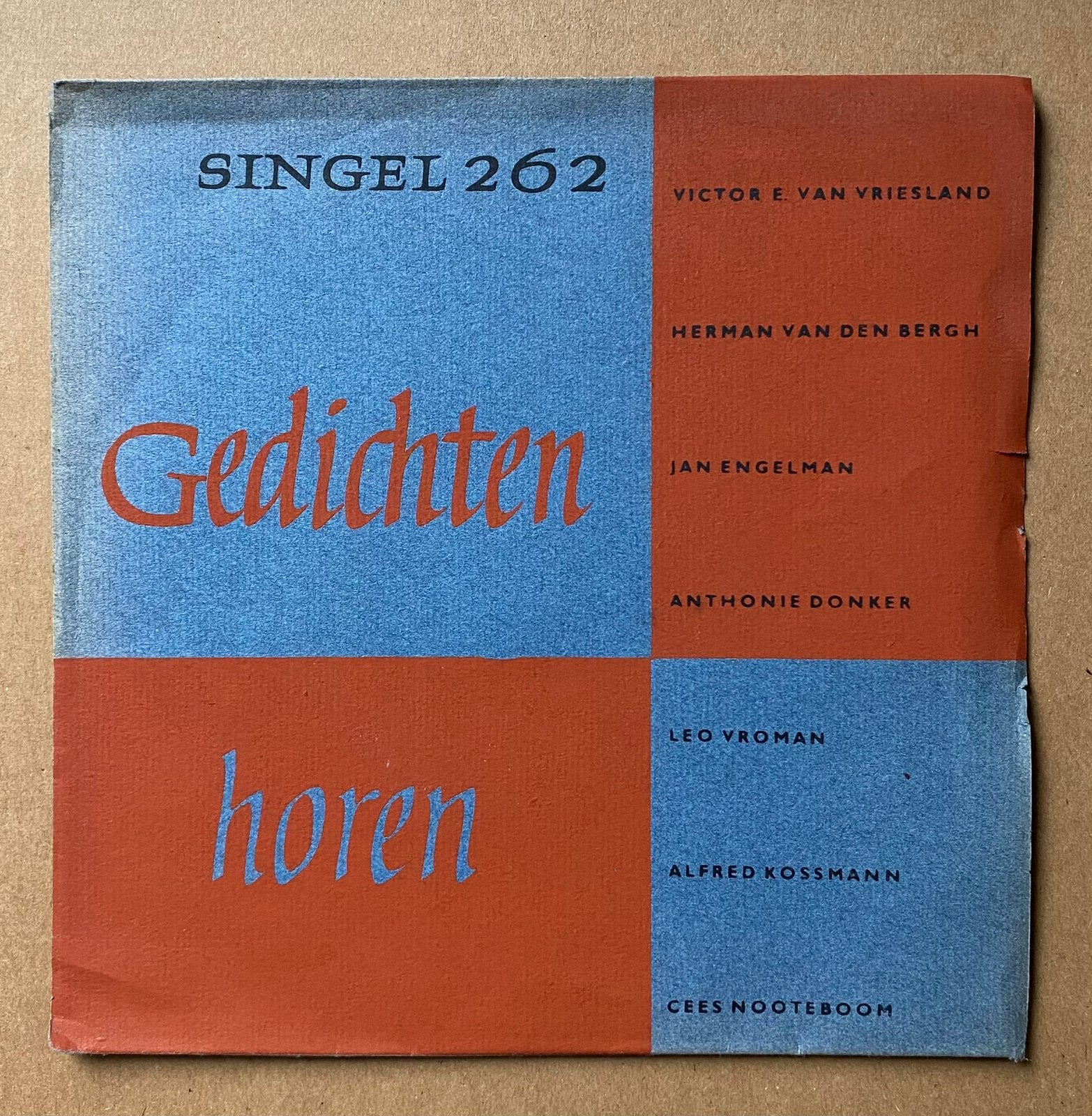 7” GEDICHTEN HOREN - Stemmen van Schrijvers, Gebruikt, Verzenden, 7 inch, Beschermende buitenhoes