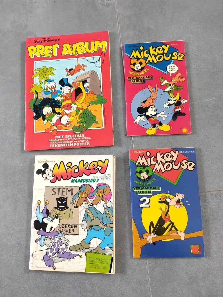 Mickey Mouse en Donald Duck stripboeken - Diverse uitgaven, Boeken, Meerdere stripboeken, Ophalen of Verzenden, Gelezen
