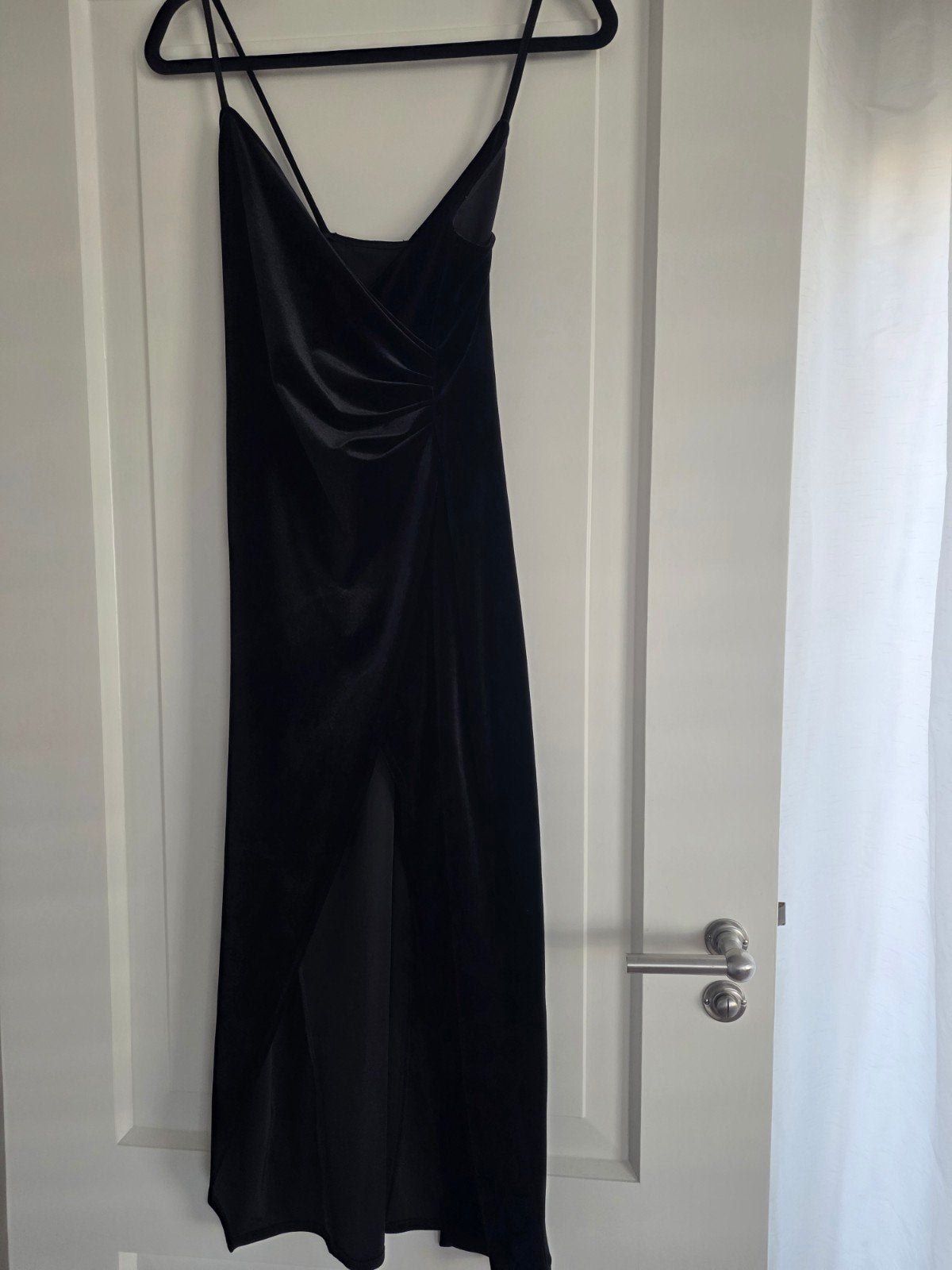 Elegante  velours jurk, Zwart, Ophalen of Verzenden, Zo goed als nieuw, Maat 34 (XS) of kleiner