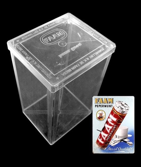 FAAM Breda Vintage Jaren 60 Winkeldisplay Bedrag goed doel, Verzamelen, Merken en Reclamevoorwerpen, Ophalen of Verzenden, Gebruikt