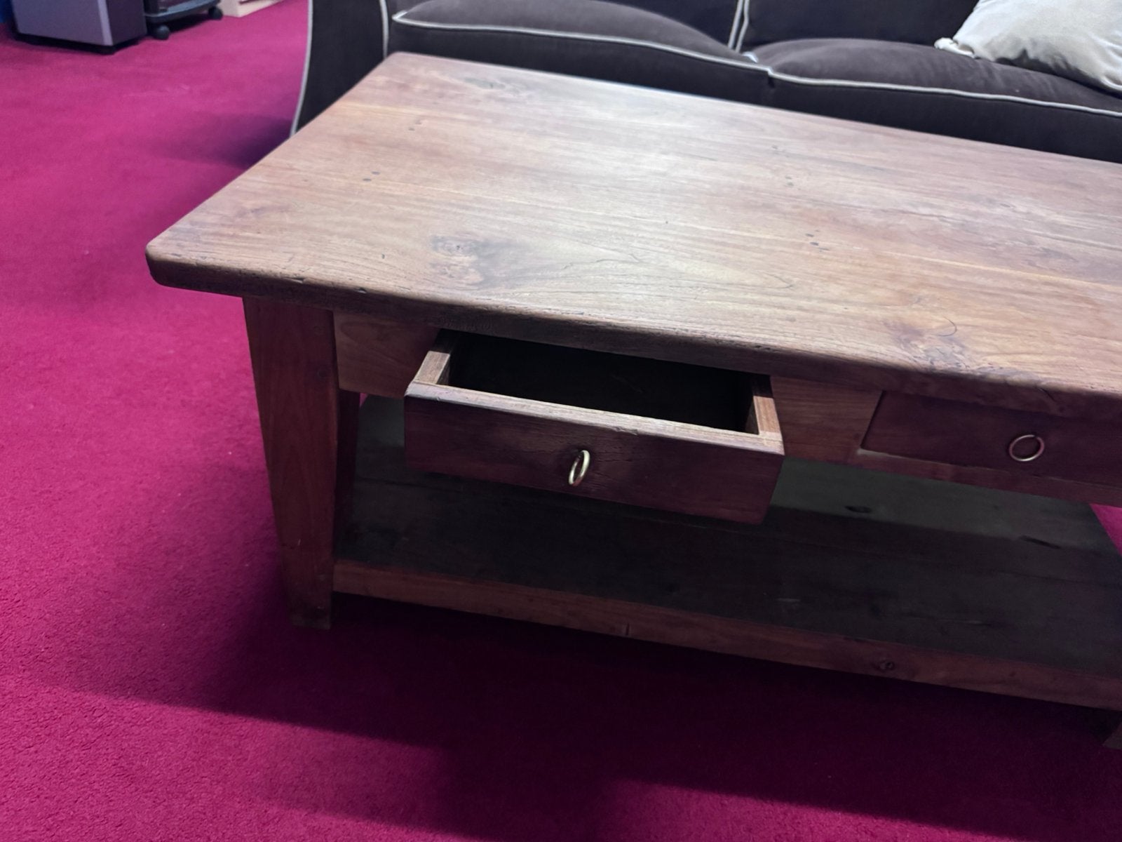 Houten tafel, Ophalen, 50 – 75, Gebruikt, 100 tot 150 cm