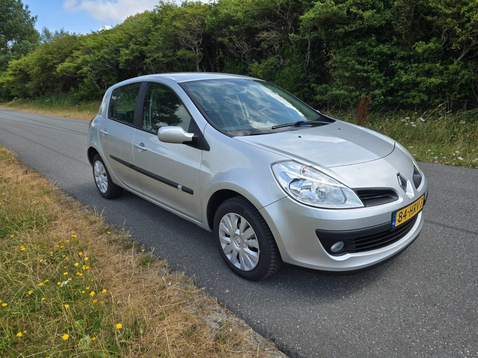 Renault Clio 1.2 TCE 5-DRS 2009 Grijs, Auto's, Voorwielaandrijving, 535 kg, 4 cilinders, 100 pk