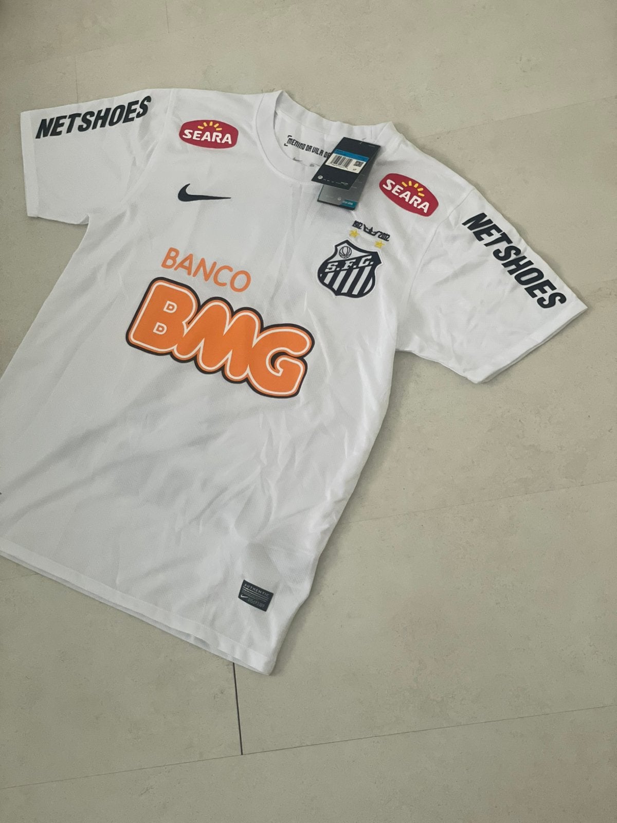 Santos FC Neymar Jr. #11 Thuisshirt – Maat M, Kleding | Heren, Sportkleding, Ophalen of Verzenden, Zo goed als nieuw, Wit, Voetbal