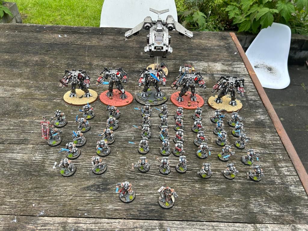 Groot Grey Knights Leger - Geschilderd & Ongeschilderd, Gebruikt, Figuurtje(s), Ophalen of Verzenden, Warhammer 40000