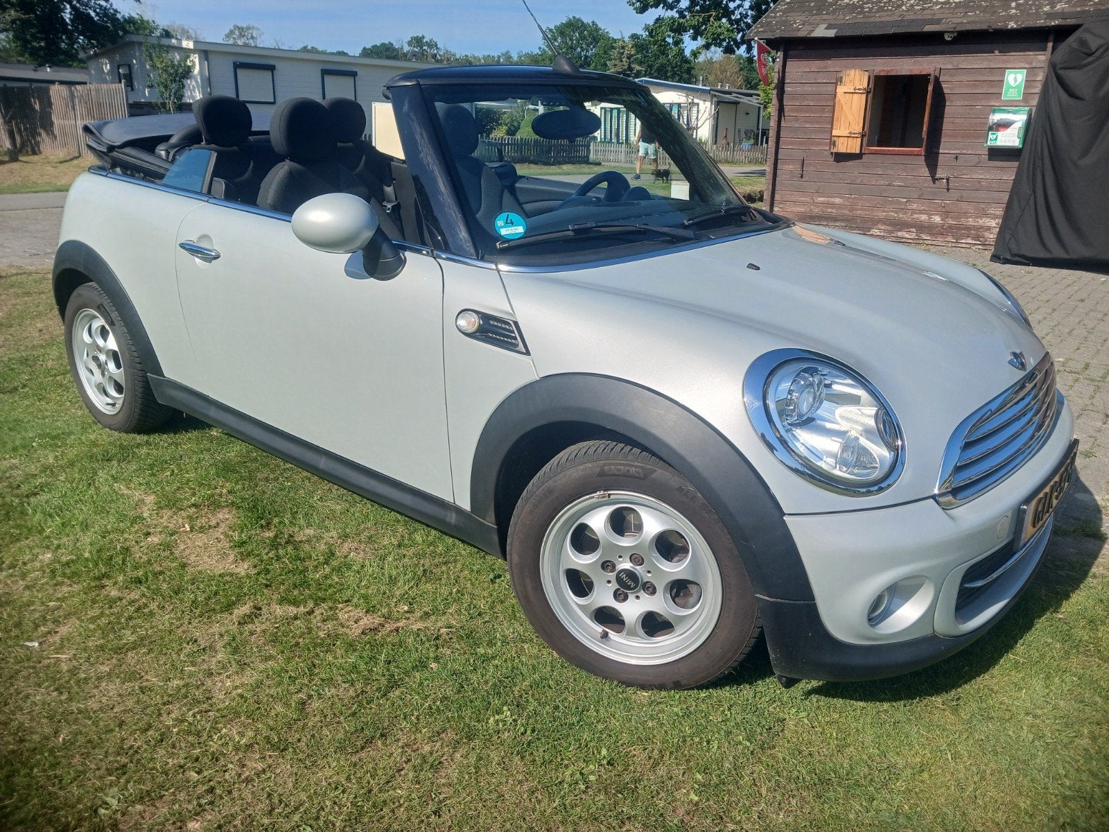 MINI CABRIO 2012 grijs blauw 98000 k.m onderhoud hist.aanw., Auto's, Mini, Particulier, Te koop