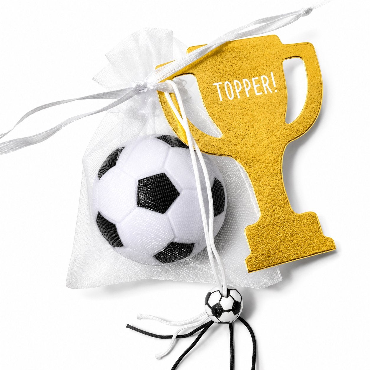 21-delige voetbal kampioenrn set met sjerpen en ballonnen, Overige typen, Nieuw, Ophalen of Verzenden, Info@sweet-one.nl