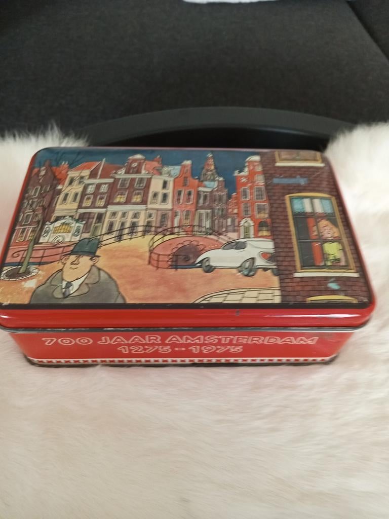 Vintage Amsterdam 700 Jaar Blik 1975, Ophalen of Verzenden, Gebruikt, Overige