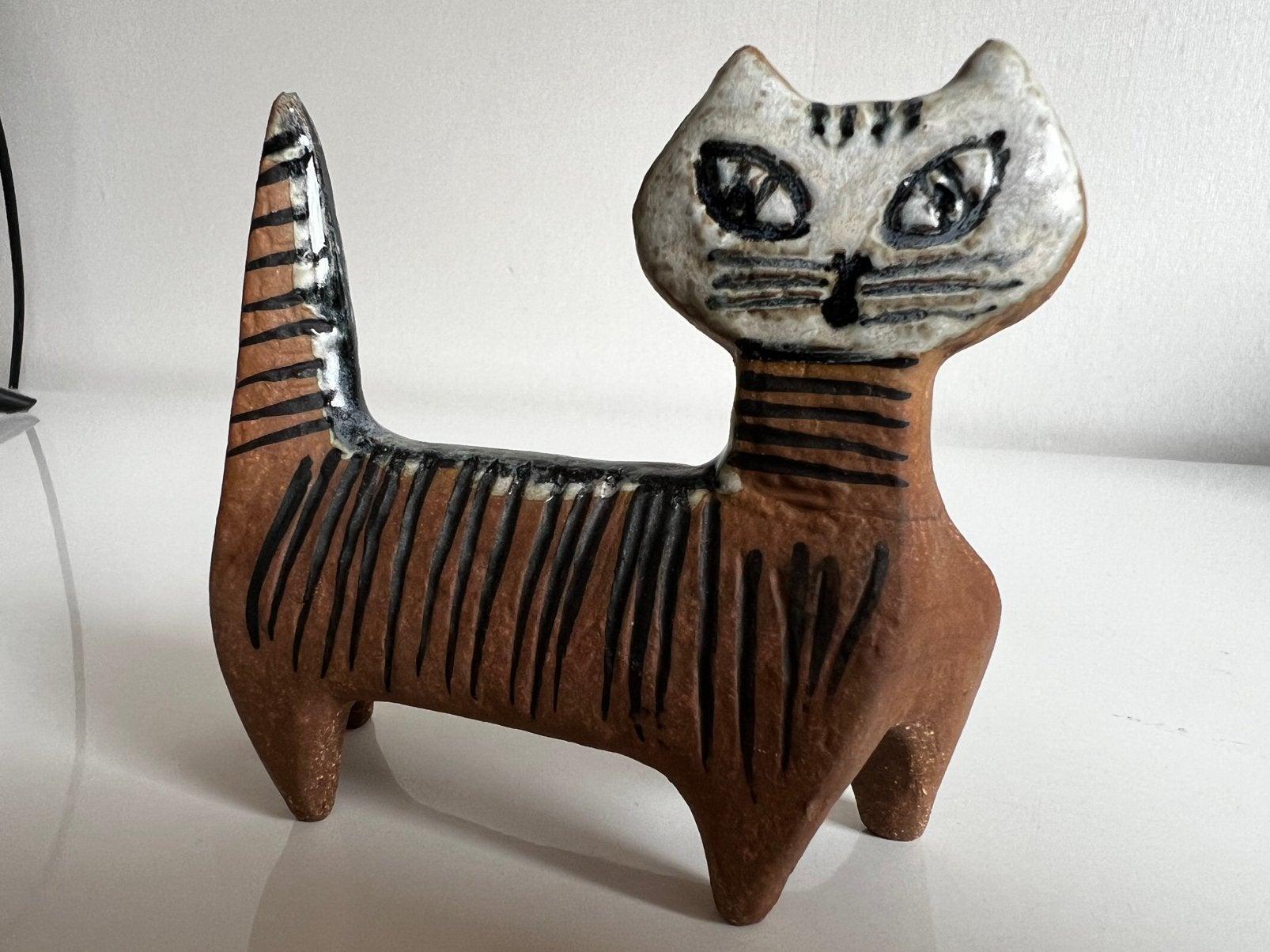 Vintage Lisa Larson Gustavsberg Kat Lilla Zoo Jaren 70, Ophalen of Verzenden