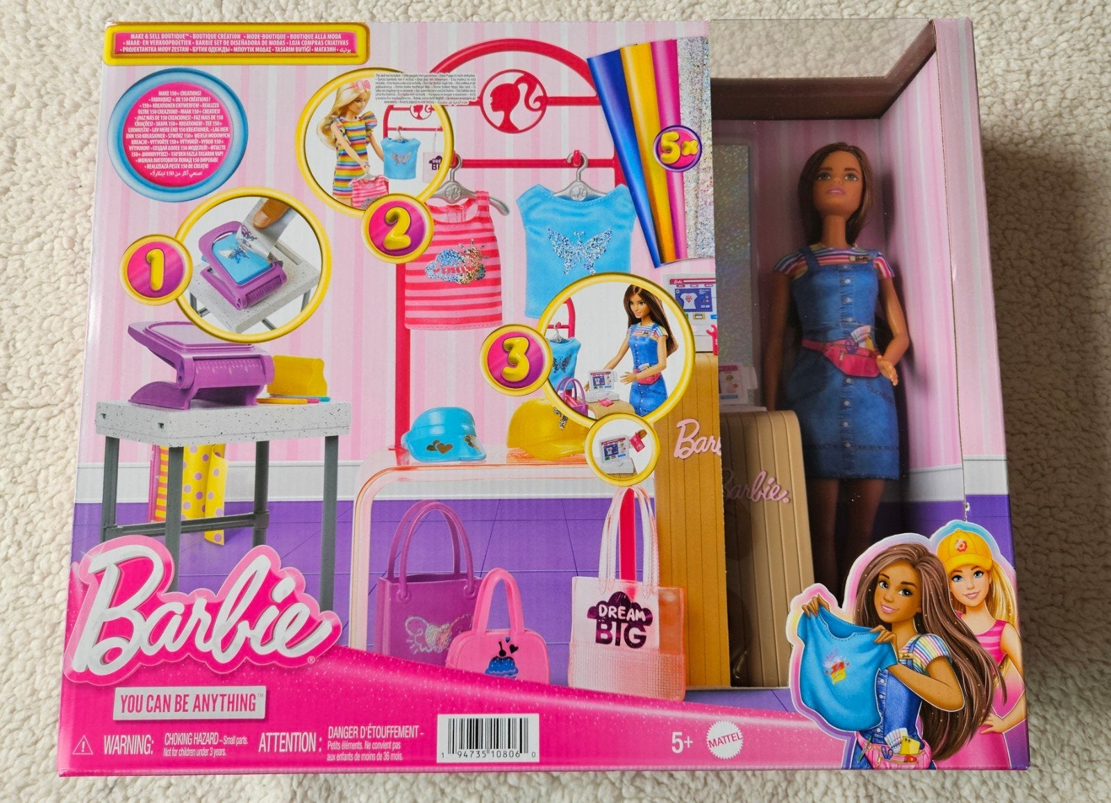 Barbie You Can Be Anything - Modeontwerper Speelset, Ophalen of Verzenden, Nieuw, Barbie