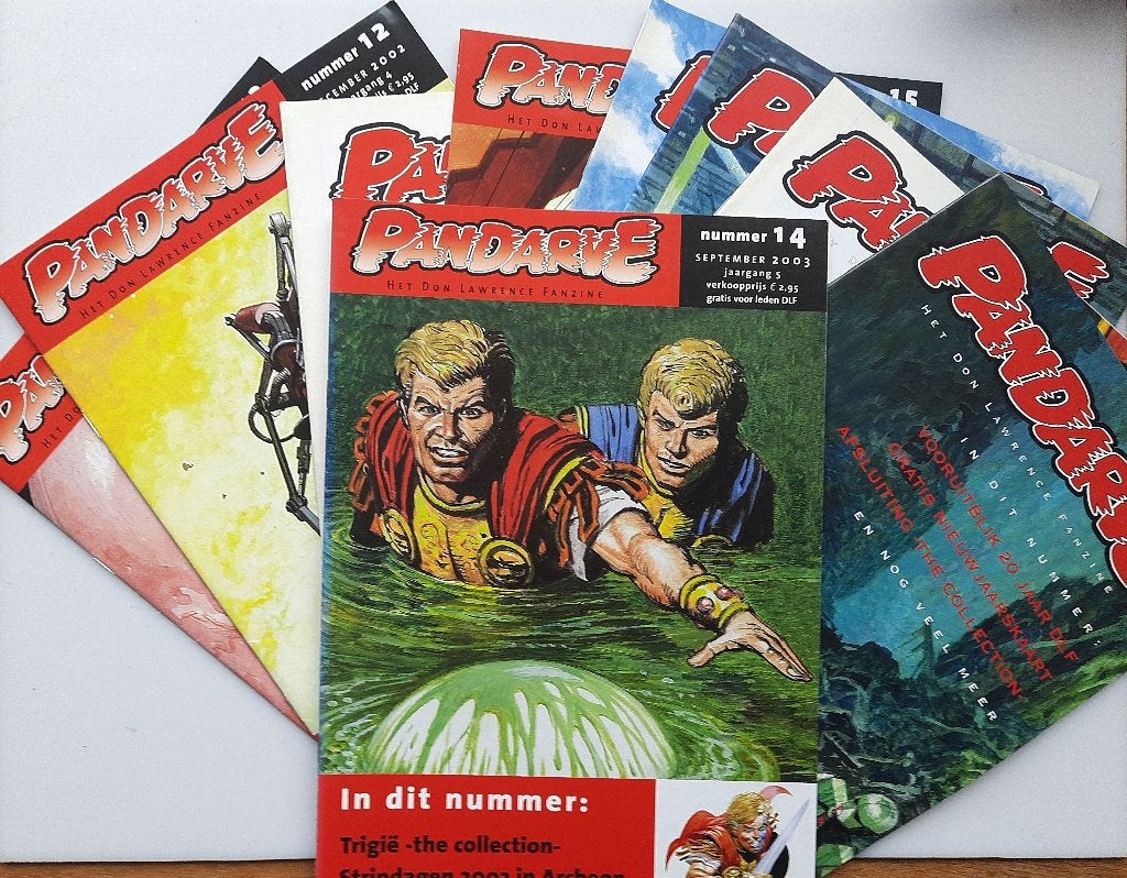 9 x Pandarve 2001-2003 Don Lawrence's comics, Boeken, Strips | Comics, Eén comic, Europa, Don Lawrence, Martin Lodewijk, Ophalen of Verzenden