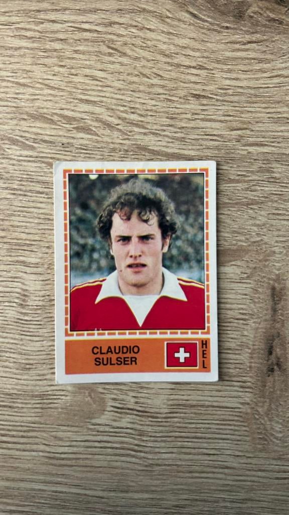 Panini Europa 80 plaatje Claudio Sulser EK 80, Verzenden, Gebruikt, Plaatje