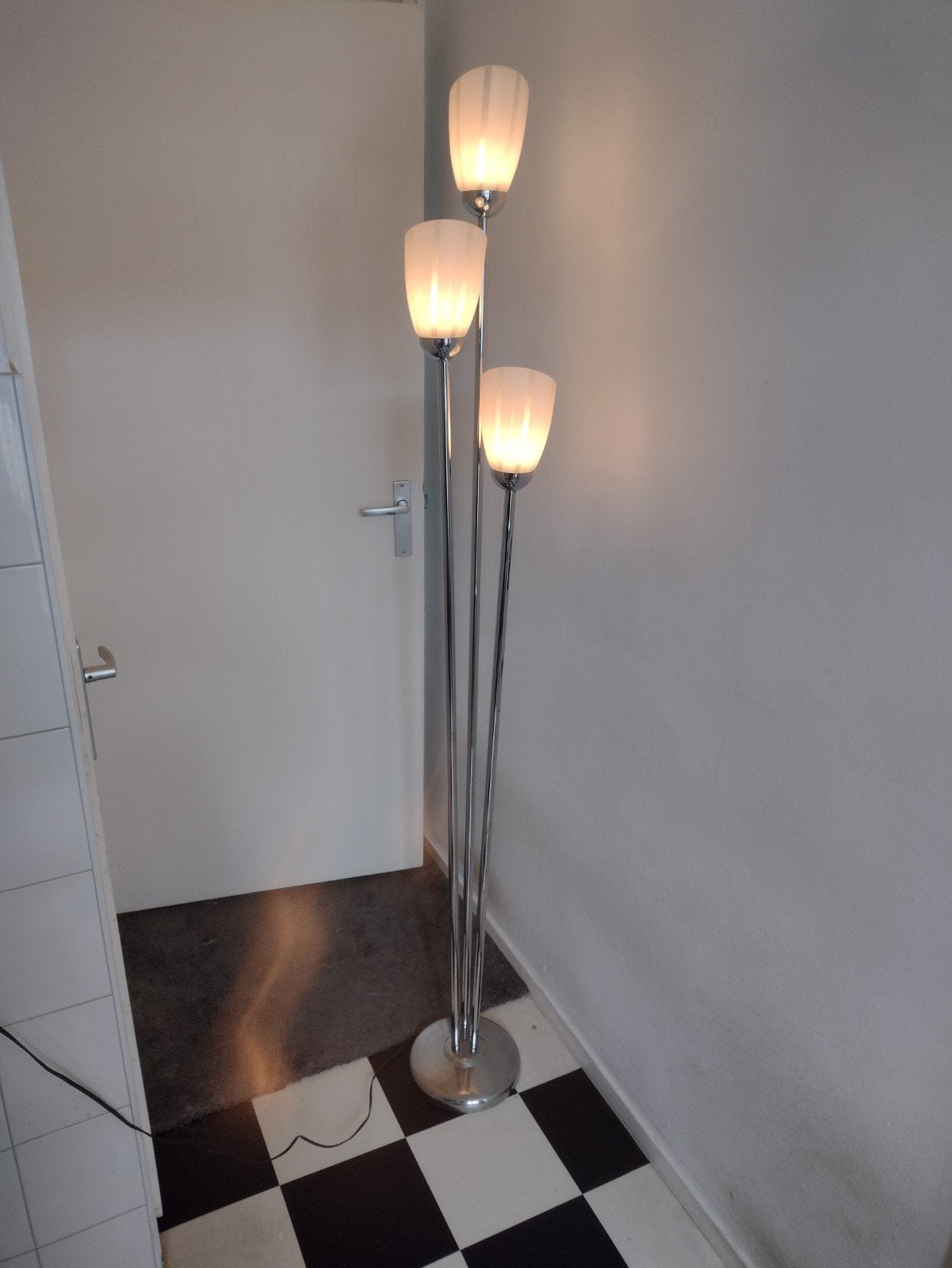 staande lamp, Ophalen, Gebruikt, Glas, 150 tot 200 cm