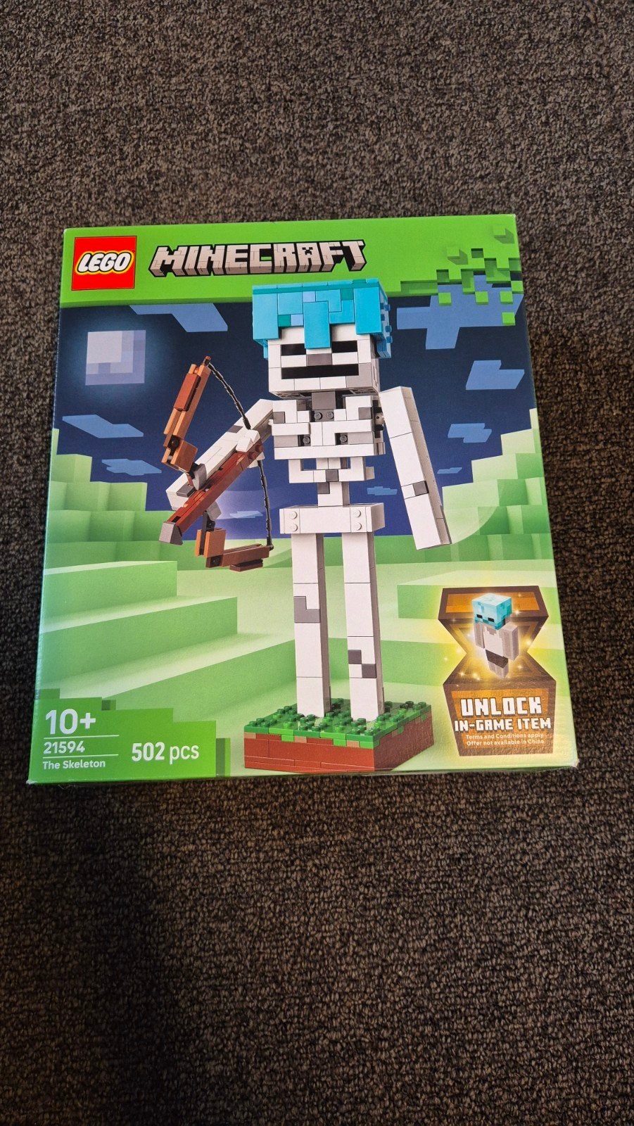 LEGO Minecraft 'The Skeleton' (21594) - Zo goed als nieuw, Ophalen of Verzenden