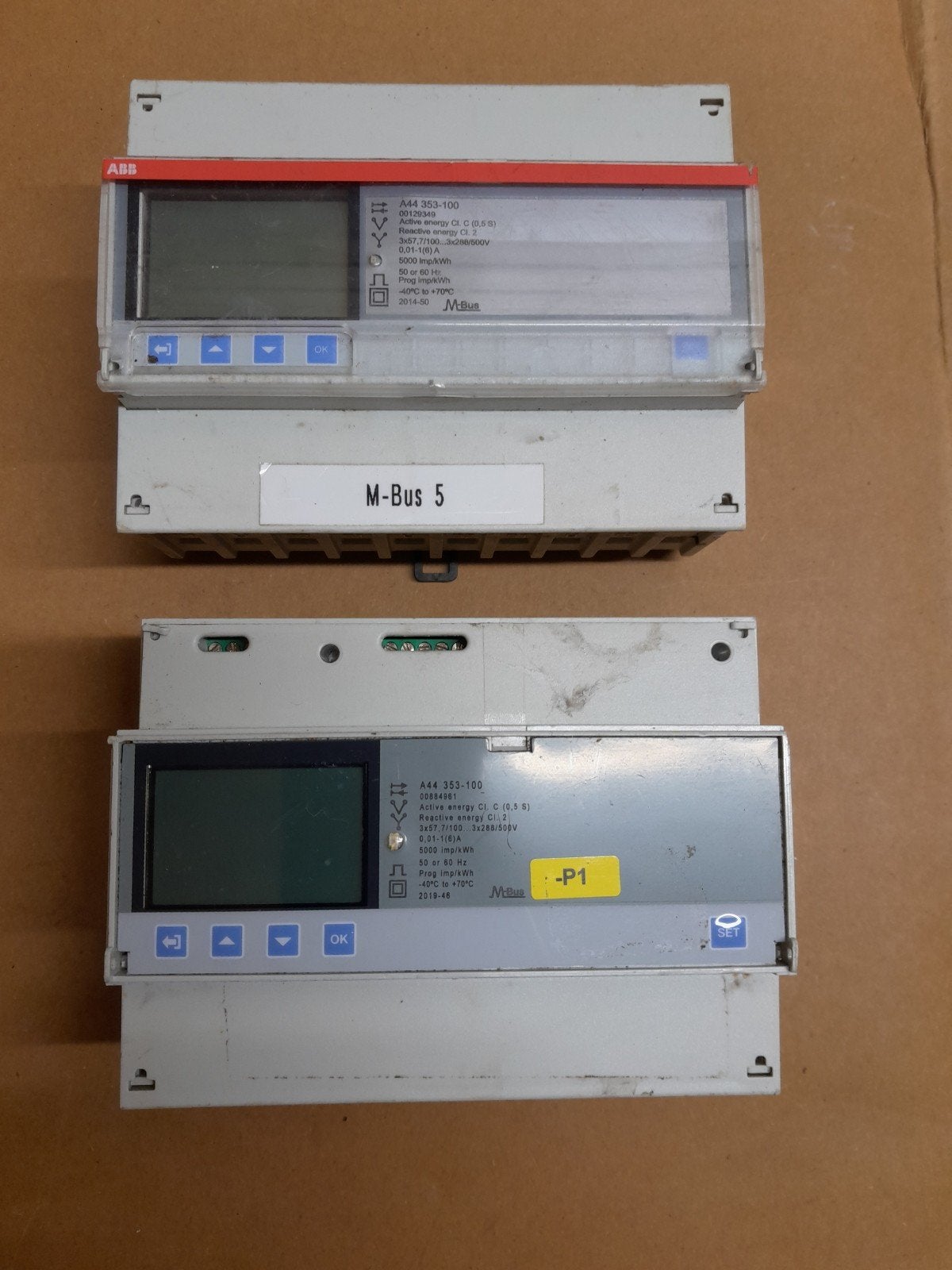 ABB a44 353-100 Electricity meter / Messwandlerzähler, Hobby en Vrije tijd, Elektronica-componenten, Ophalen of Verzenden