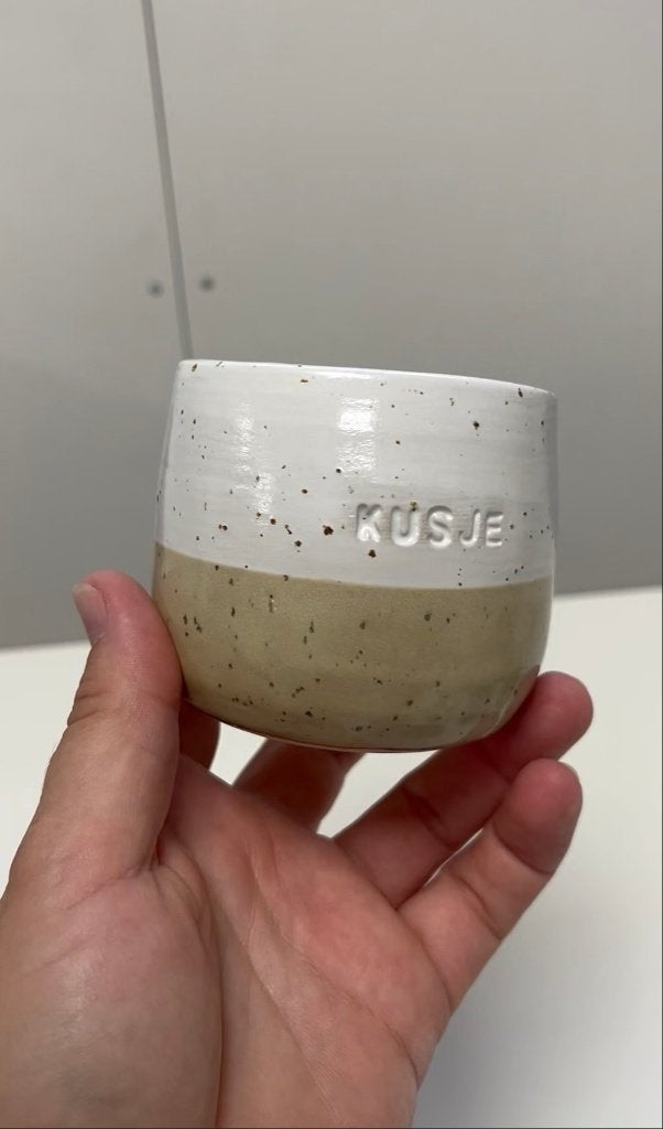 Handmade koffie mok, Keramiek, Nieuw, Ophalen of Verzenden, Overige stijlen