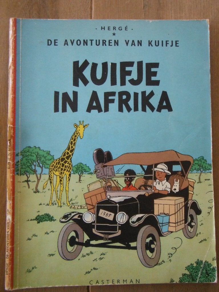 Kuifje in Afrika. 1970. 1 ste druk v e heruitgave., Boeken, Eén stripboek, Ophalen of Verzenden, Gelezen