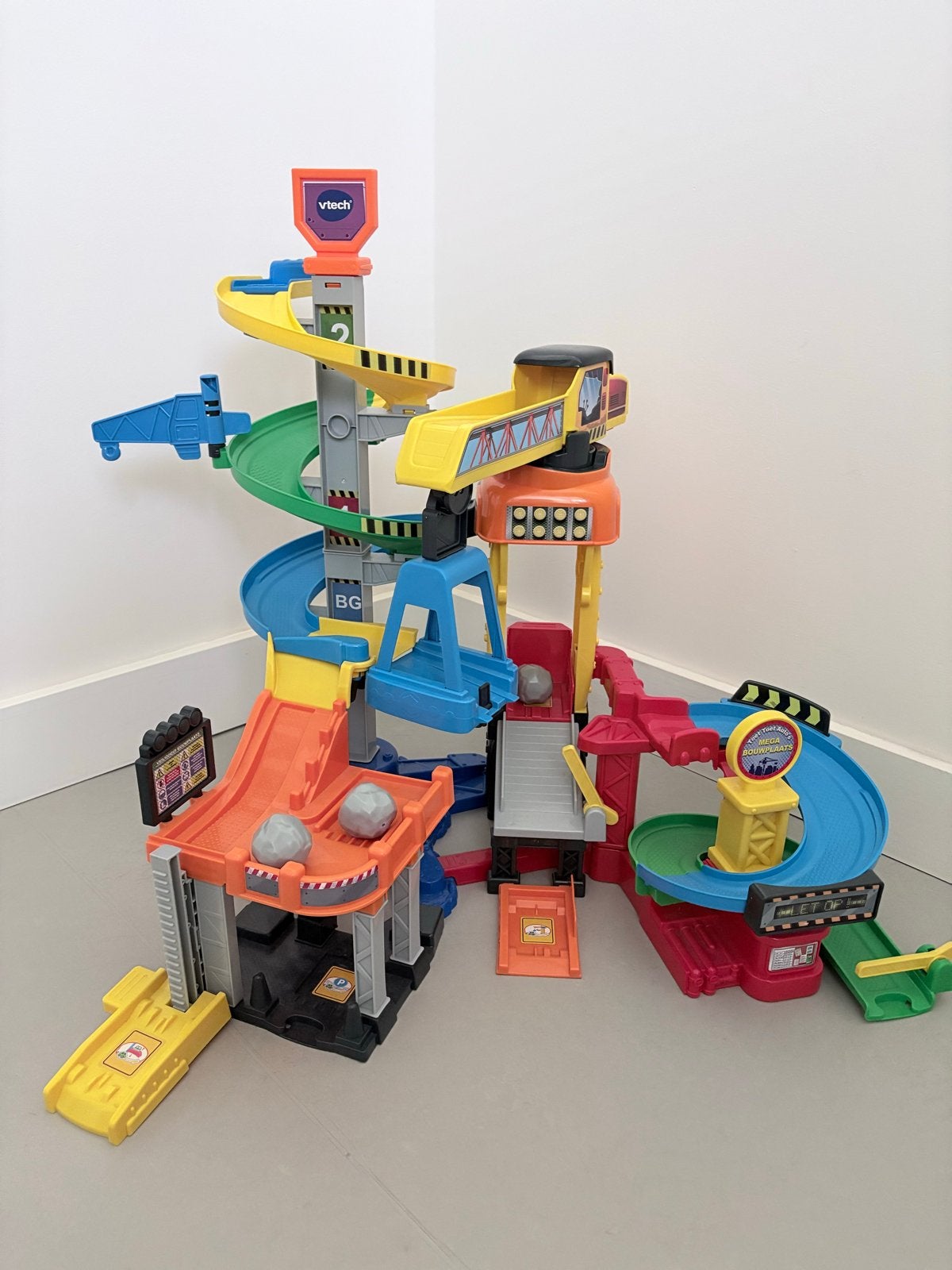 VTech Toet Toet Auto's Mega Bouwplaats + Kevin Kiepwagen, Ophalen, Gebruikt