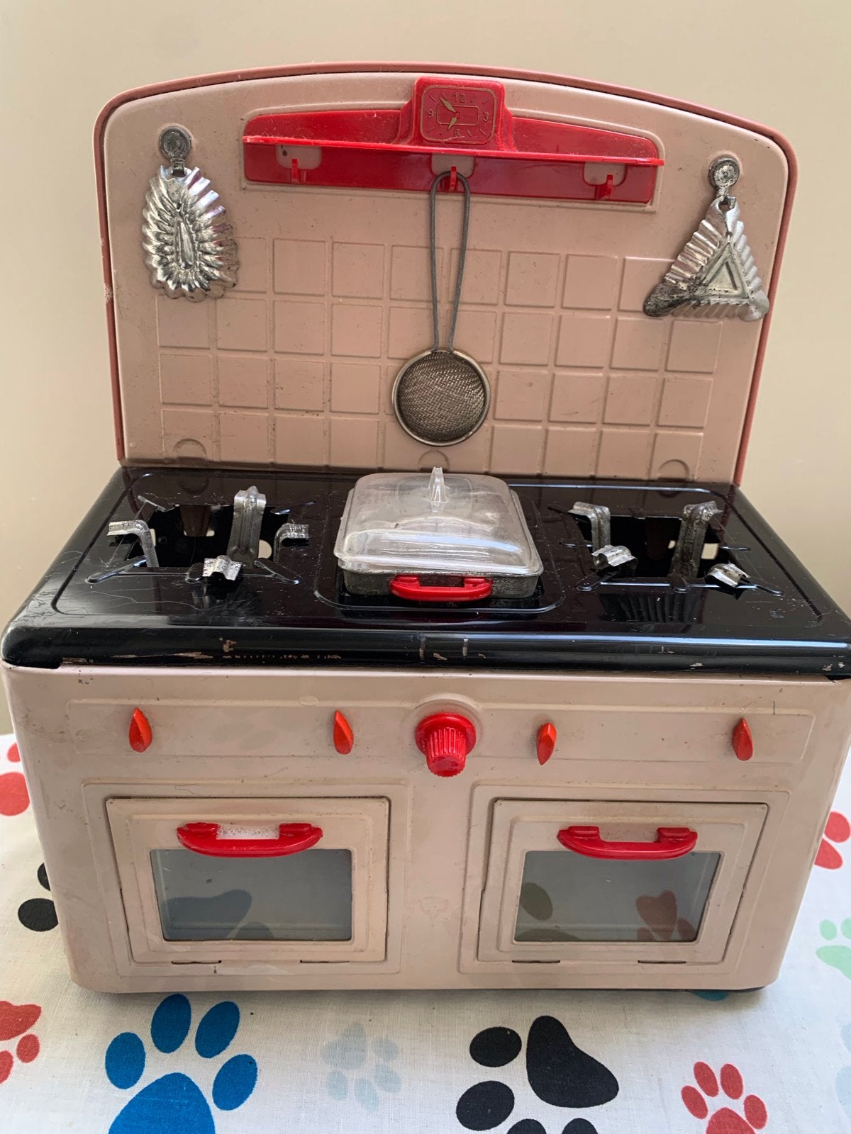 Vintage Speelgoedfornuis met Accessoires, Ophalen of Verzenden, Gebruikt, Jongen of Meisje