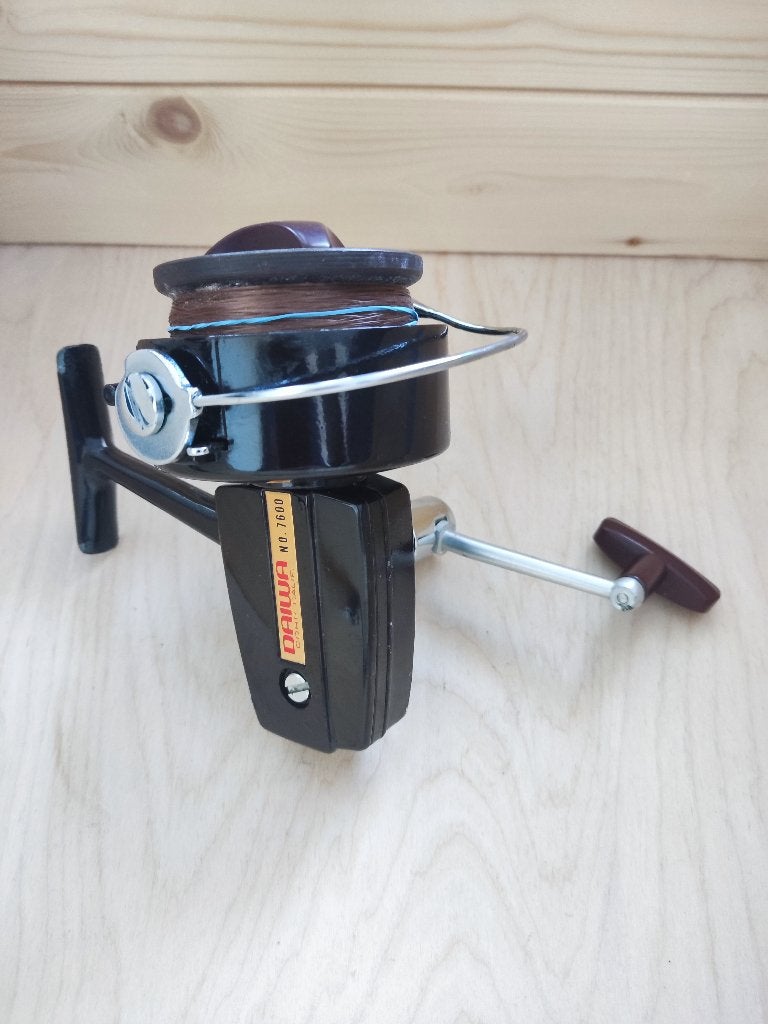 Vintage molen daiwa no. 7600 - made in japan, Ophalen of Verzenden, Gebruikt, Molen