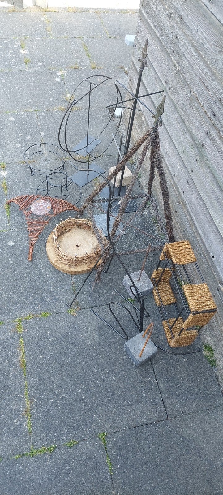 14 metalen frames voor bloemschikken en decoratie, Ophalen, Gebruikt
