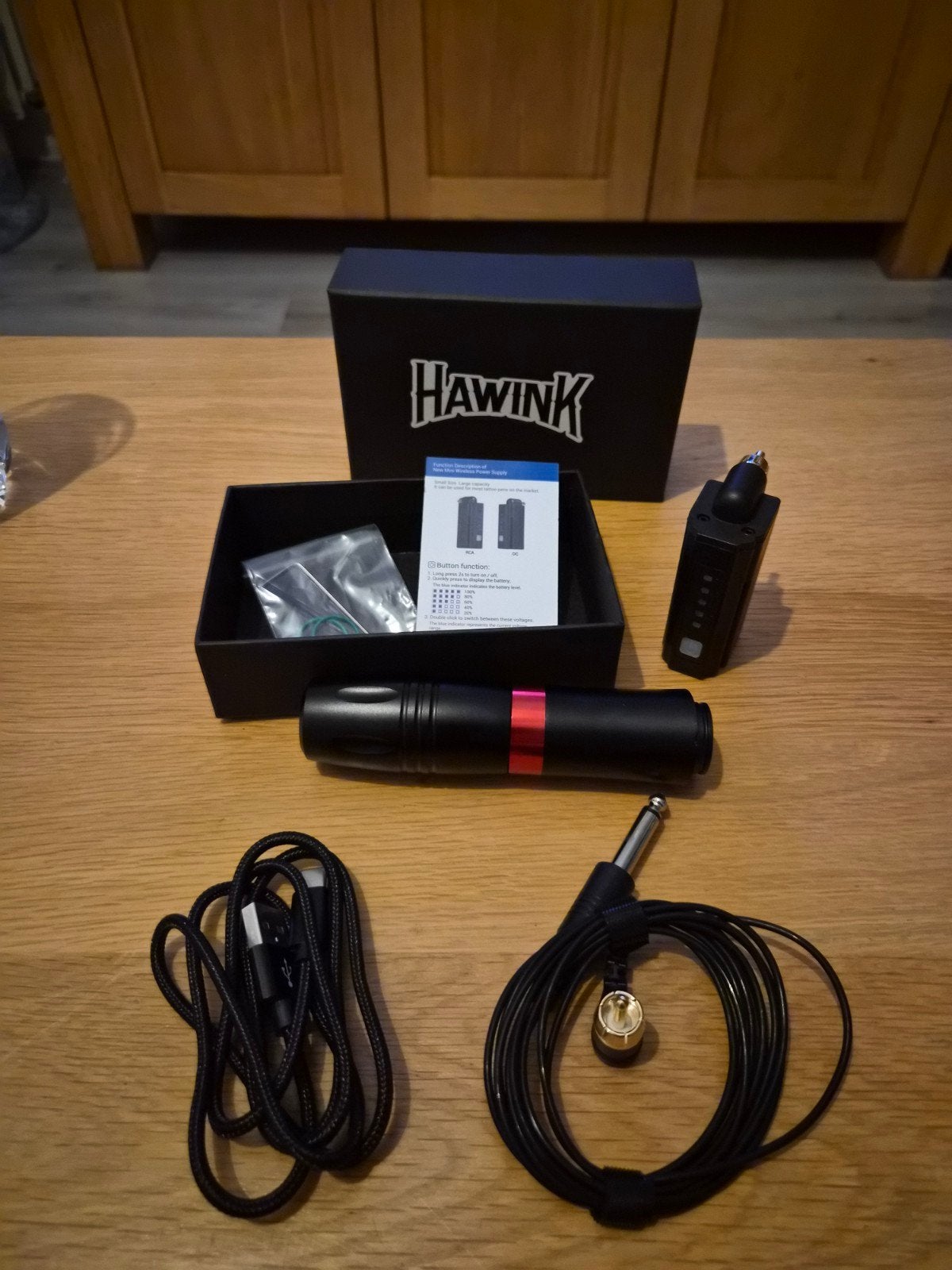 Hawink tattoo pen/machine, Ophalen of Verzenden, Zo goed als nieuw, Toebehoren