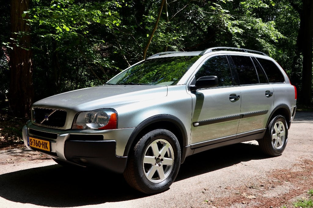 Volvo XC90 2.5T | Crystal Green Metallic | Onderhoudshistori, Beige, Lichtsensor, Leder en Stof, 2521 cc