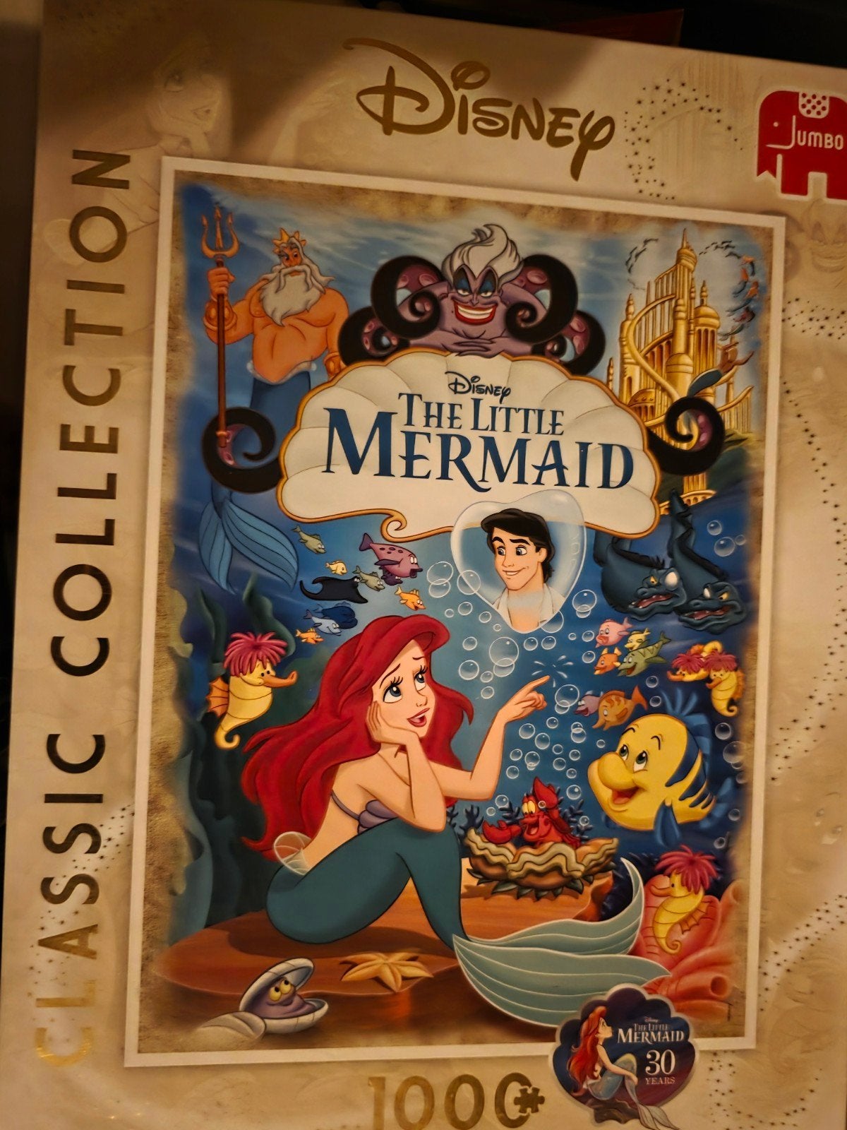 Disney De Kleine Zeemeermin puzzel 1000 stukjes, Ophalen of Verzenden, Zo goed als nieuw