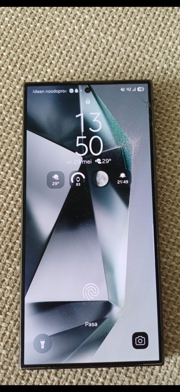 Samsung galaxy S24 Ultra, Ophalen, Galaxy S24, Zwart, Zo goed als nieuw