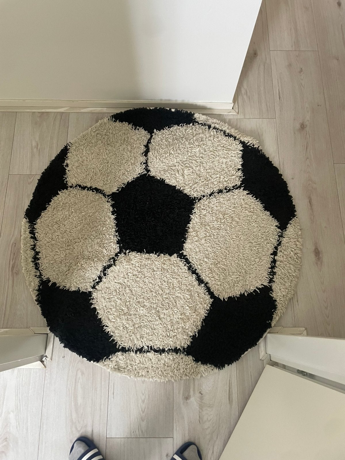 Voetbal tapijt, 125 cm of meer, Rond, Zo goed als nieuw, Stof