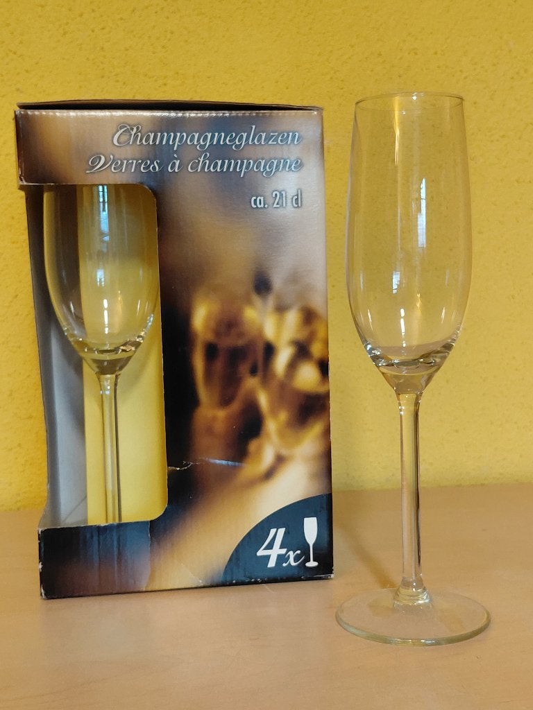Champagne glazen set, nieuw, Ophalen, Zo goed als nieuw, Overige typen