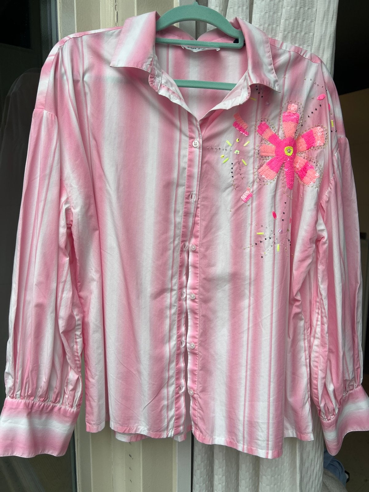 Pom blouse 40, Kleding | Dames, Ophalen of Verzenden, Zo goed als nieuw, Maat 38/40 (M)