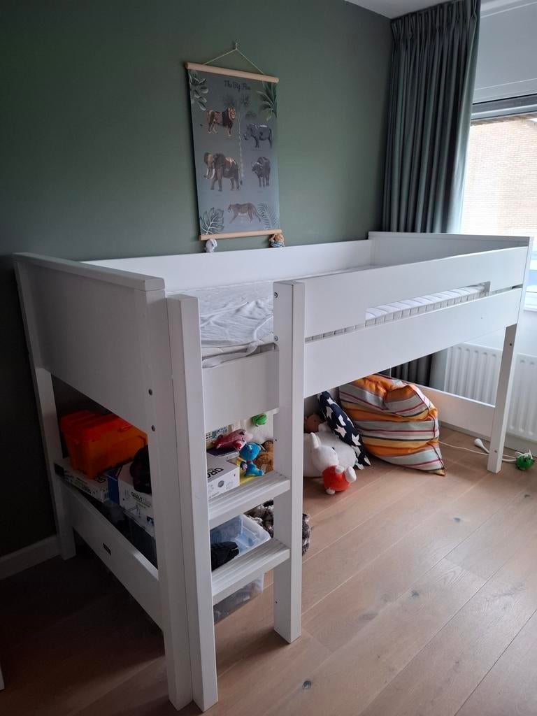 Halfhoogslaper Bopita, Kinderen en Baby's, Kinderkamer | Stapelbedden en Hoogslapers, Ophalen, Zo goed als nieuw, Halfhoogslaper