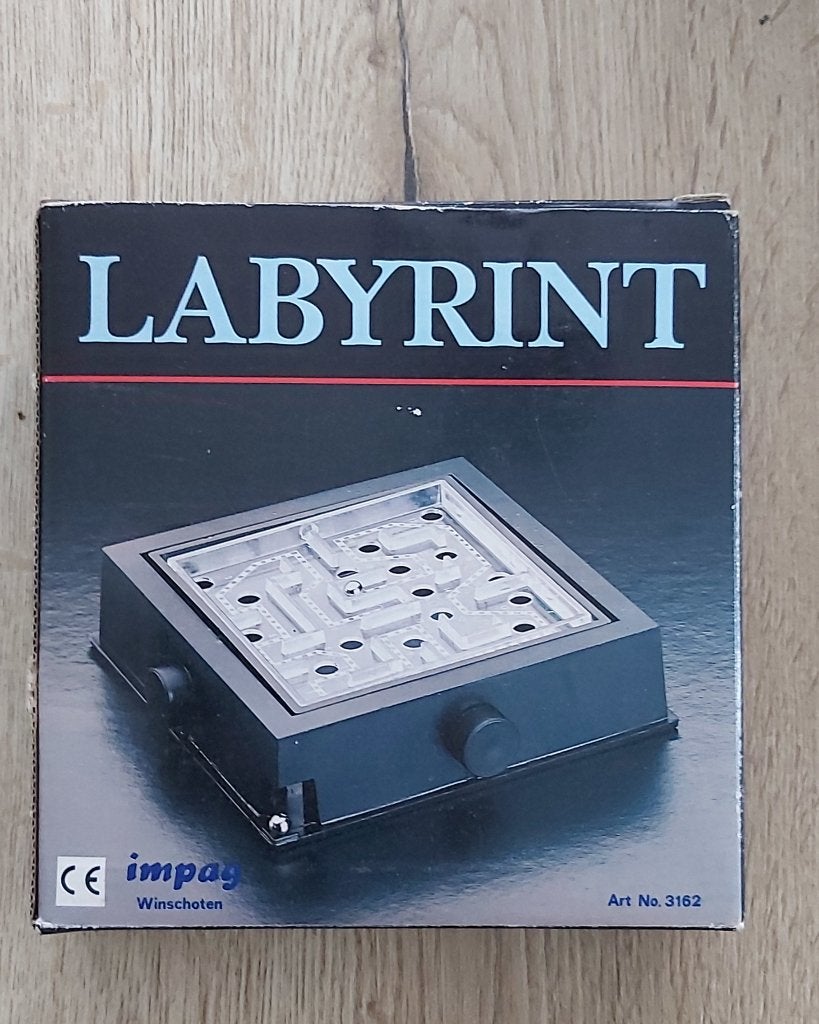 Vintage Impag Labyrinth - Behendigheidsspel In Doos., Ophalen of Verzenden, Minder dan 500 stukjes, Zo goed als nieuw, Overige typen