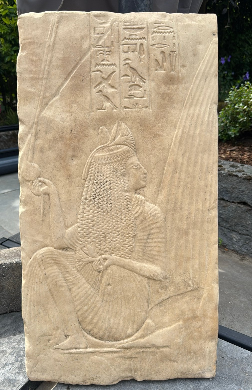 Egyptische wand decoratie ( beton), Ophalen, Gebruikt, Oosters, Decoratieobject