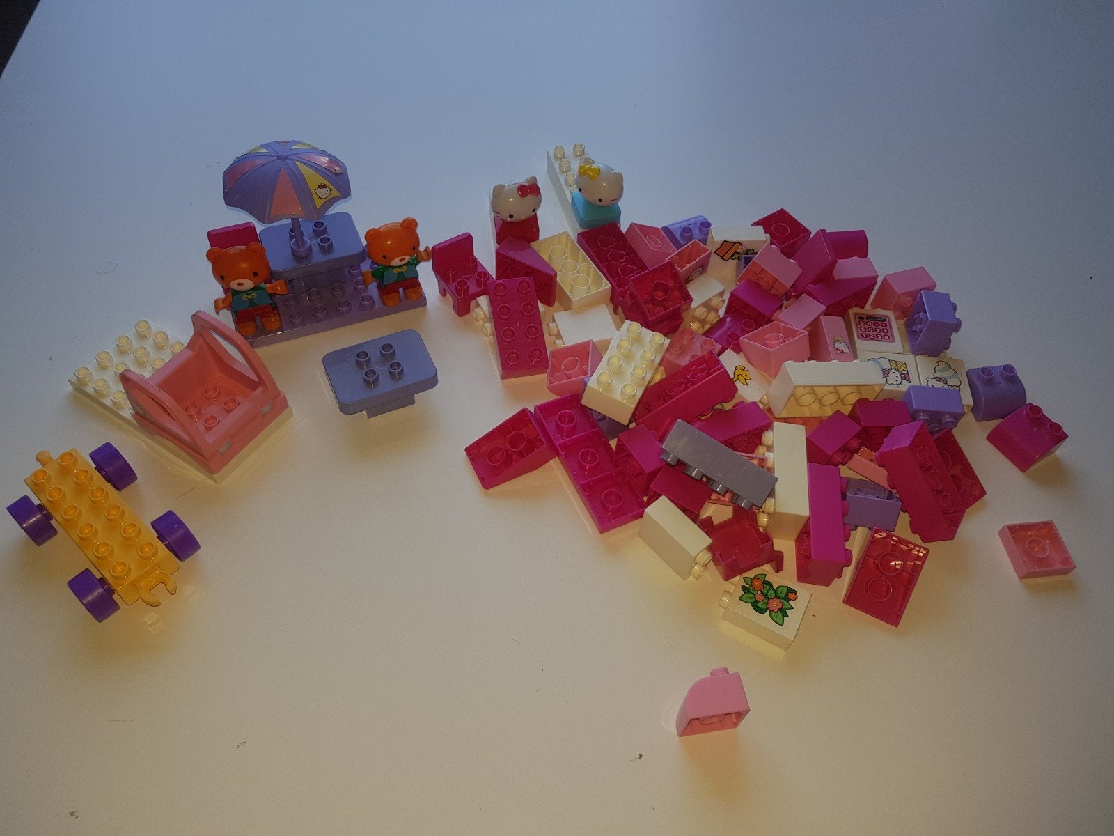 hello kitty mega blocs, Ophalen of Verzenden, Gebruikt, Losse stenen, Duplo