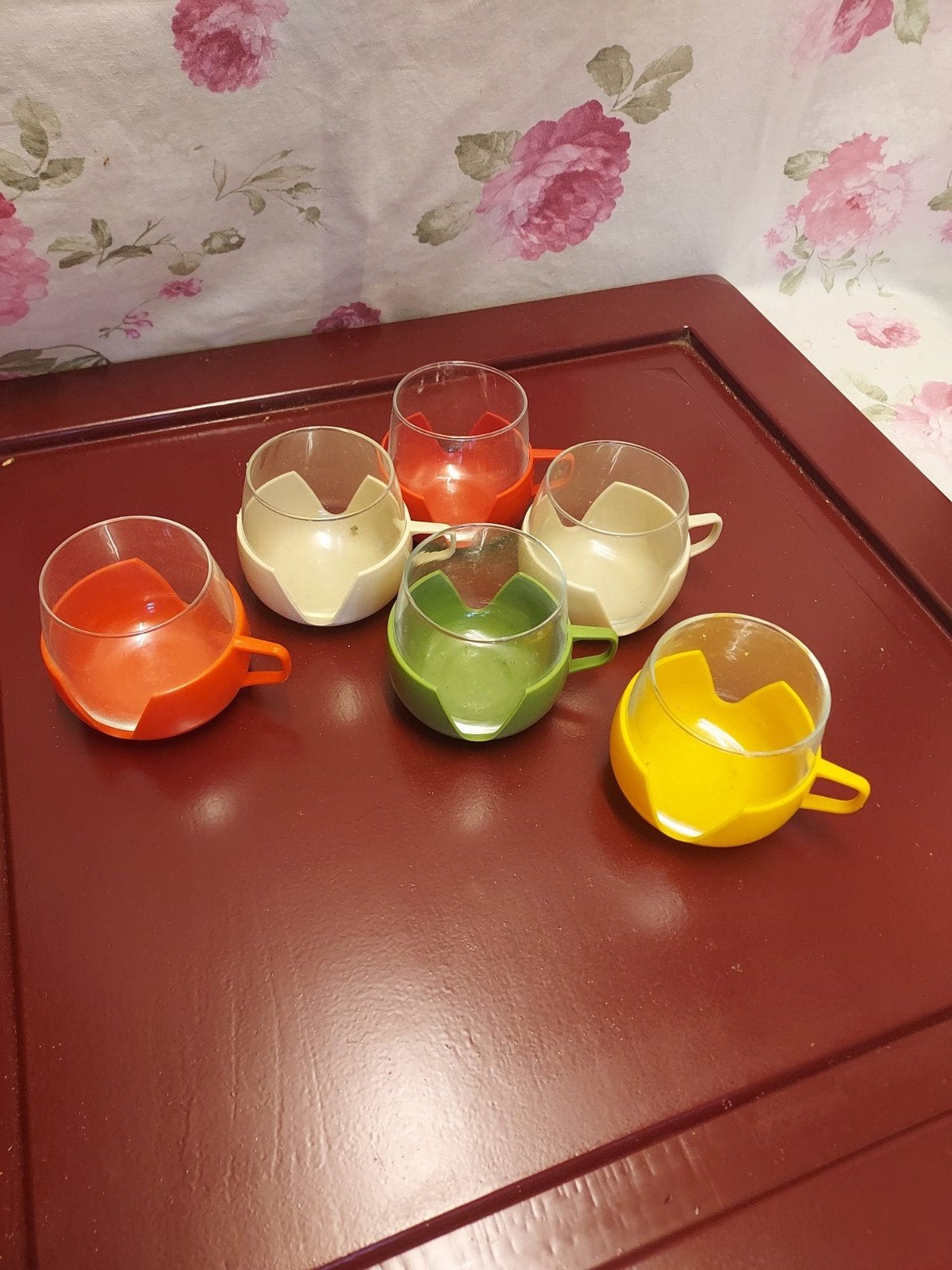 Retro div thee glazen, Ophalen of Verzenden, Zo goed als nieuw, Poppenhuis