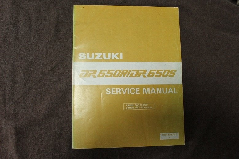 Suzuki DR650 R / S 1989 / 1990 motorcycle service manual, Motoren, Handleidingen en Instructieboekjes, Ophalen of Verzenden, Suzuki
