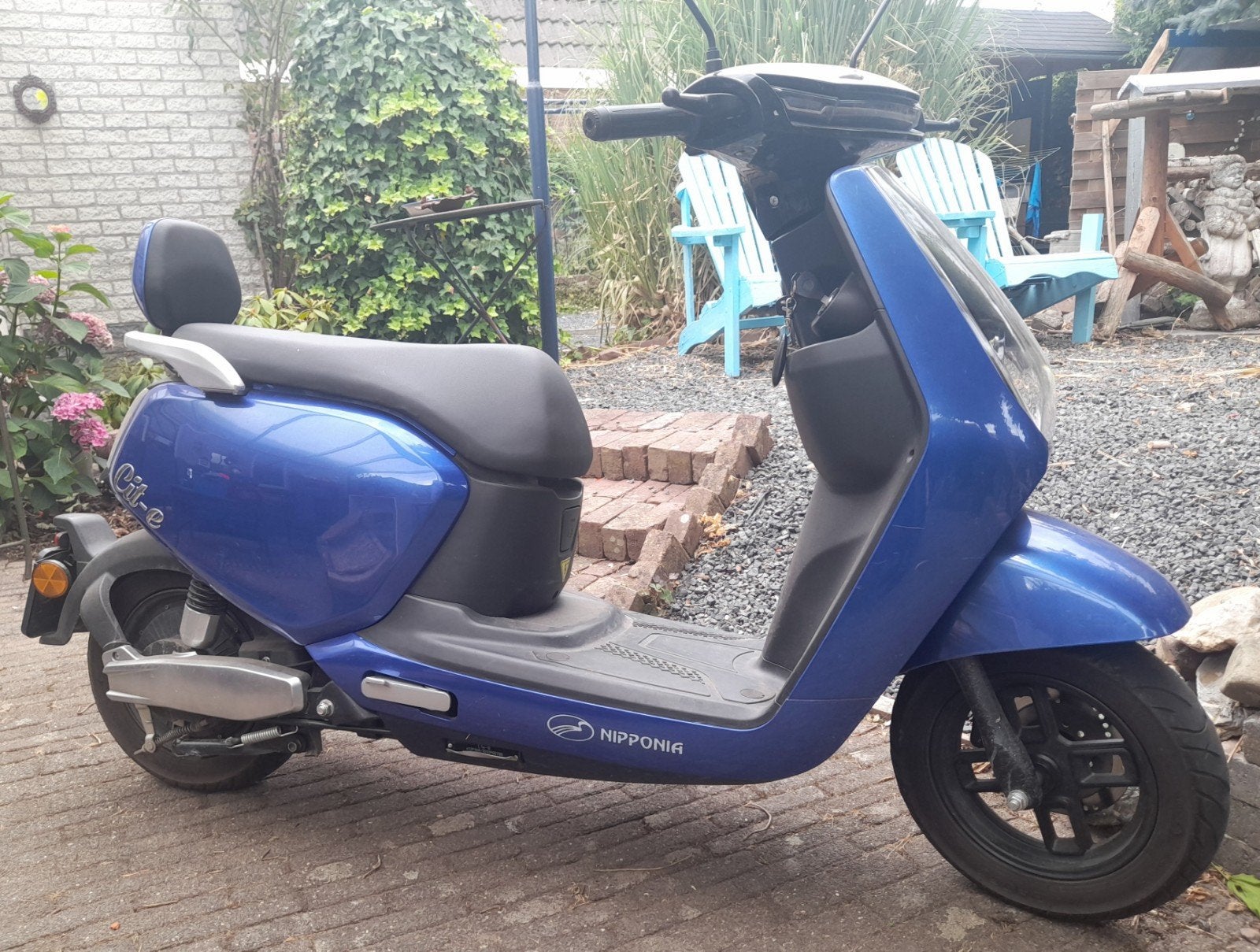 Nipponia City-e elektrische scooter, Nipponia Cit-e + duo tot ca 160 kg. incl veiligheidsslot, Maximaal 45 km/u, Elektrisch, Ophalen of Verzenden