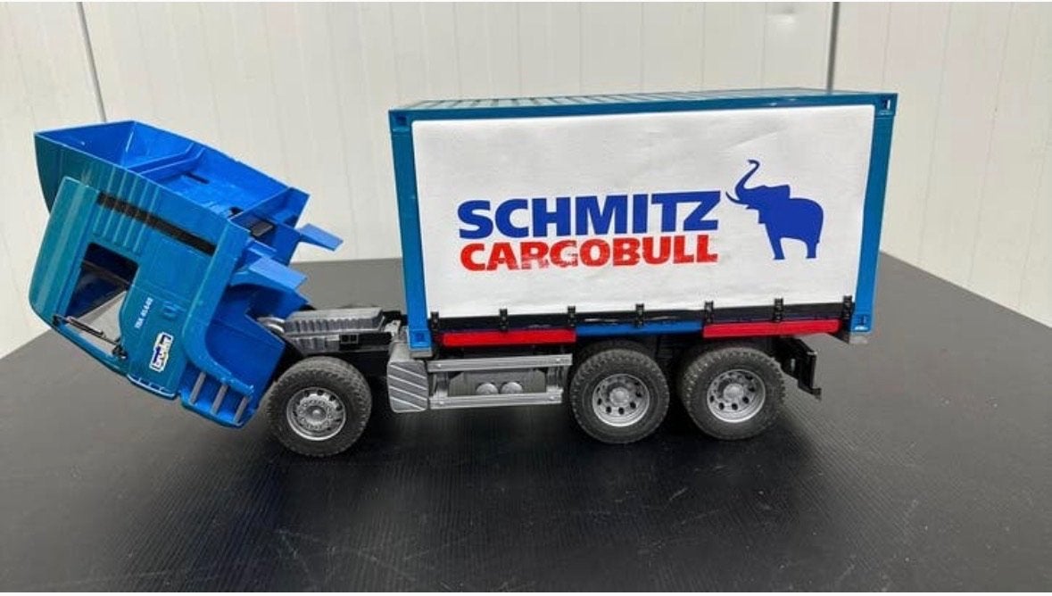 Bruder MAN TGA Vrachtwagen met Schmitz Cargobull Oplegger, Ophalen of Verzenden, Zo goed als nieuw